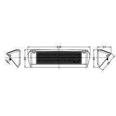 RV Lighting|9 Inch 36W 2,880 LM, 6,000K|Lighting for RV