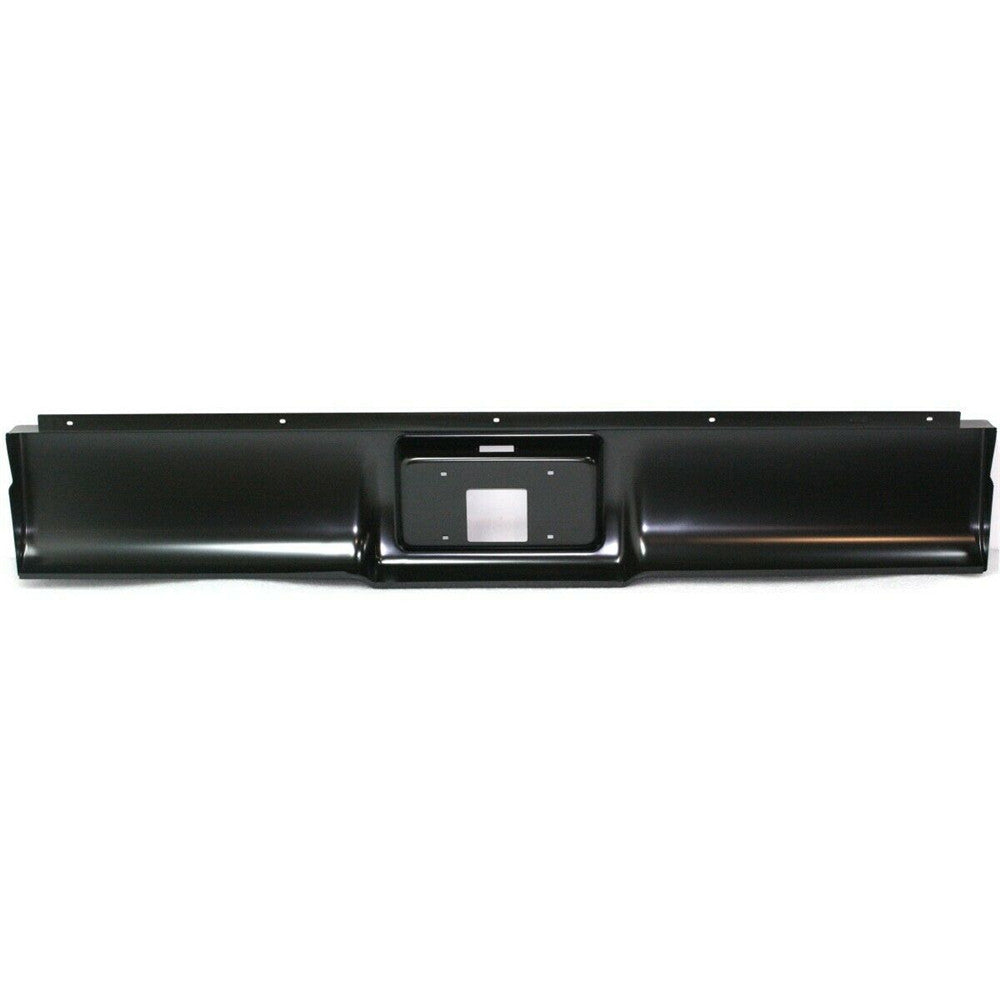 TOPPARTZ Rear Steel Bumper Roll Pan Fleetside W/License Light Replacement for 1988-2013 Silverado/Sierra Fleetside