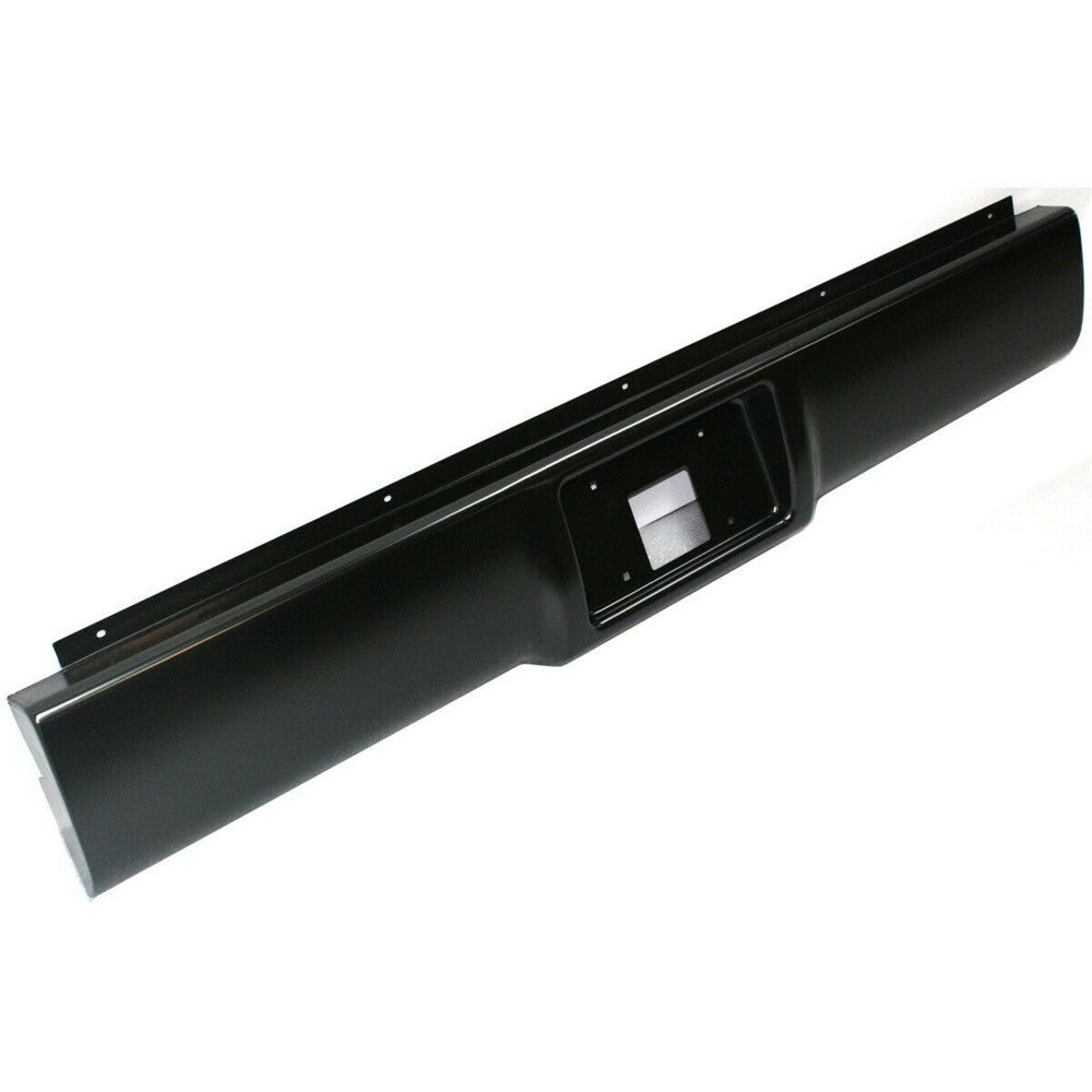 TOPPARTZ Rear Steel Bumper Roll Pan Fleetside W/License Light Replacement for 1988-2013 Silverado/Sierra Fleetside