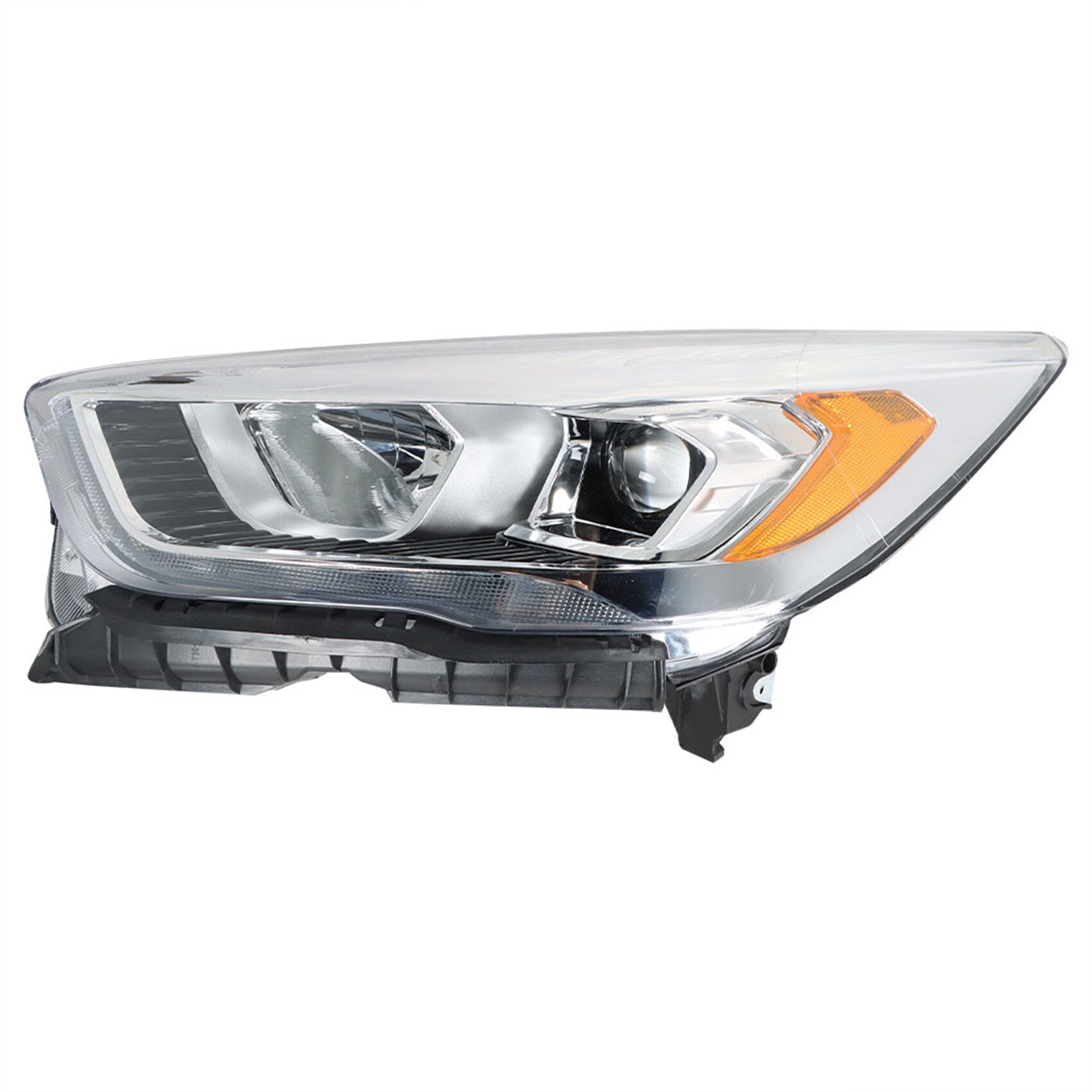 TOPPARTZ Headlight Assembly Replacement for 2017-2019 Ford Escape with LED DRL Chrome Halogen Left Driver FO2502351
