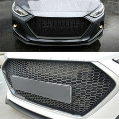 TOPPARTZ Front Plastic Grille Bumper For Hyundai Elantra 2017 2018 Black Honeycomb