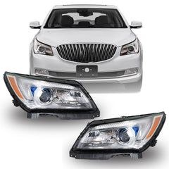 TOPPARTZ Headlight Assembly Replacement for Buick LaCrosse 2014-2016 Headlights Halogen Type LED Set Driver ＆ Passenger Side