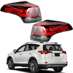 TOPPARTZ Driver Passenger Side Tail Lights Replacement for 2016-2018 Toyota RAV4 Tail Lights Brake Lamp Assembly Left & Right Side 815500R061 TO2805133