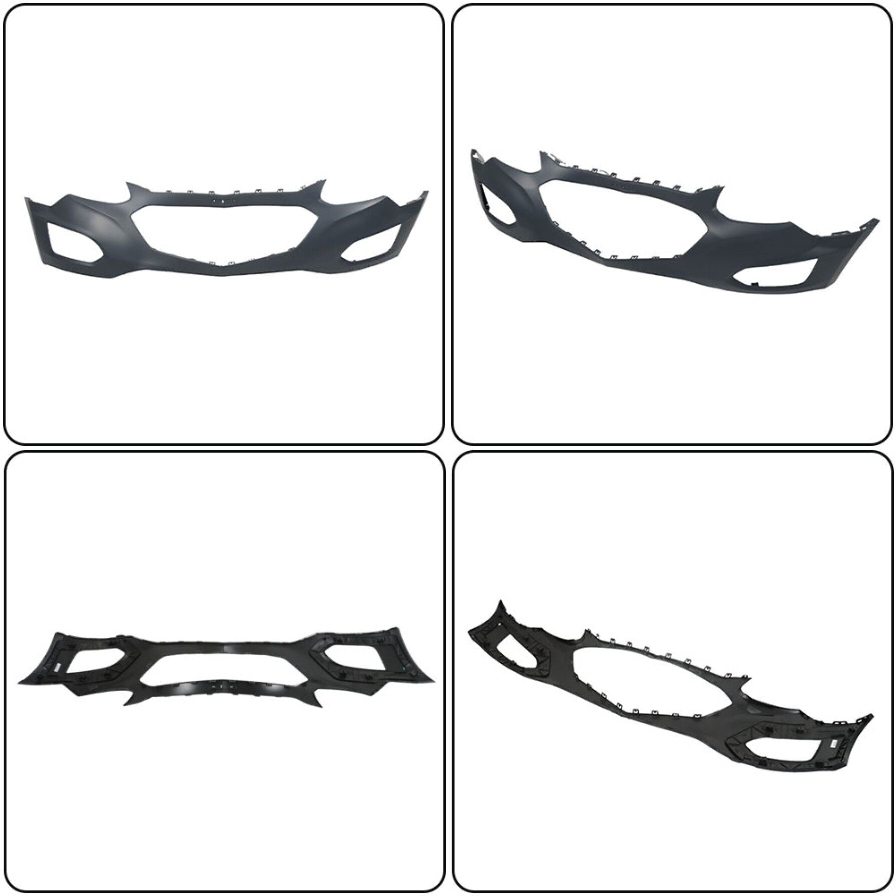 TOPPARTZ Front Upper Bumper Cover Replacement for Equinox 2016-2017 With Fogs