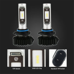 TOPPARTZ 2Pcs 9005/HB3 LED Headlight Bulbs 6000K White 30W 6000LM 6000K Super Bright Headlight Conversion Kit