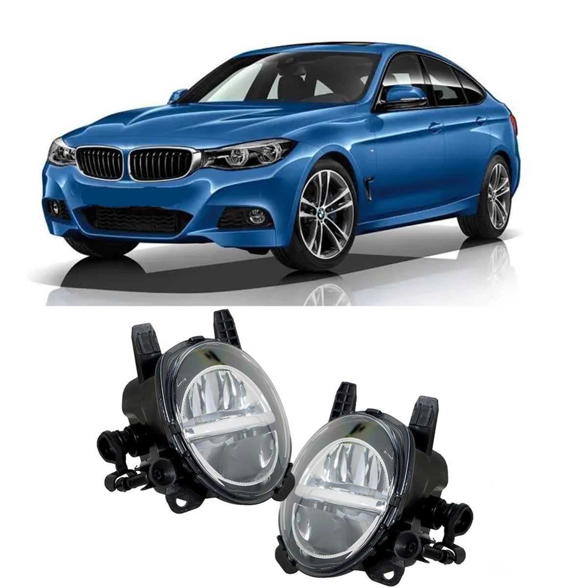 TOPPARTZ LED Fog Lights L&R Side for 2012-2020 BMW 2 3 4 Series F30 F32 F33 F36