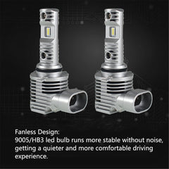 TOPPARTZ 9005/HB3 LED Fog Light Bulbs,50W 12000LM 6000K White High brightness Headlights Bulbs Conversion Kit,Pack of 2