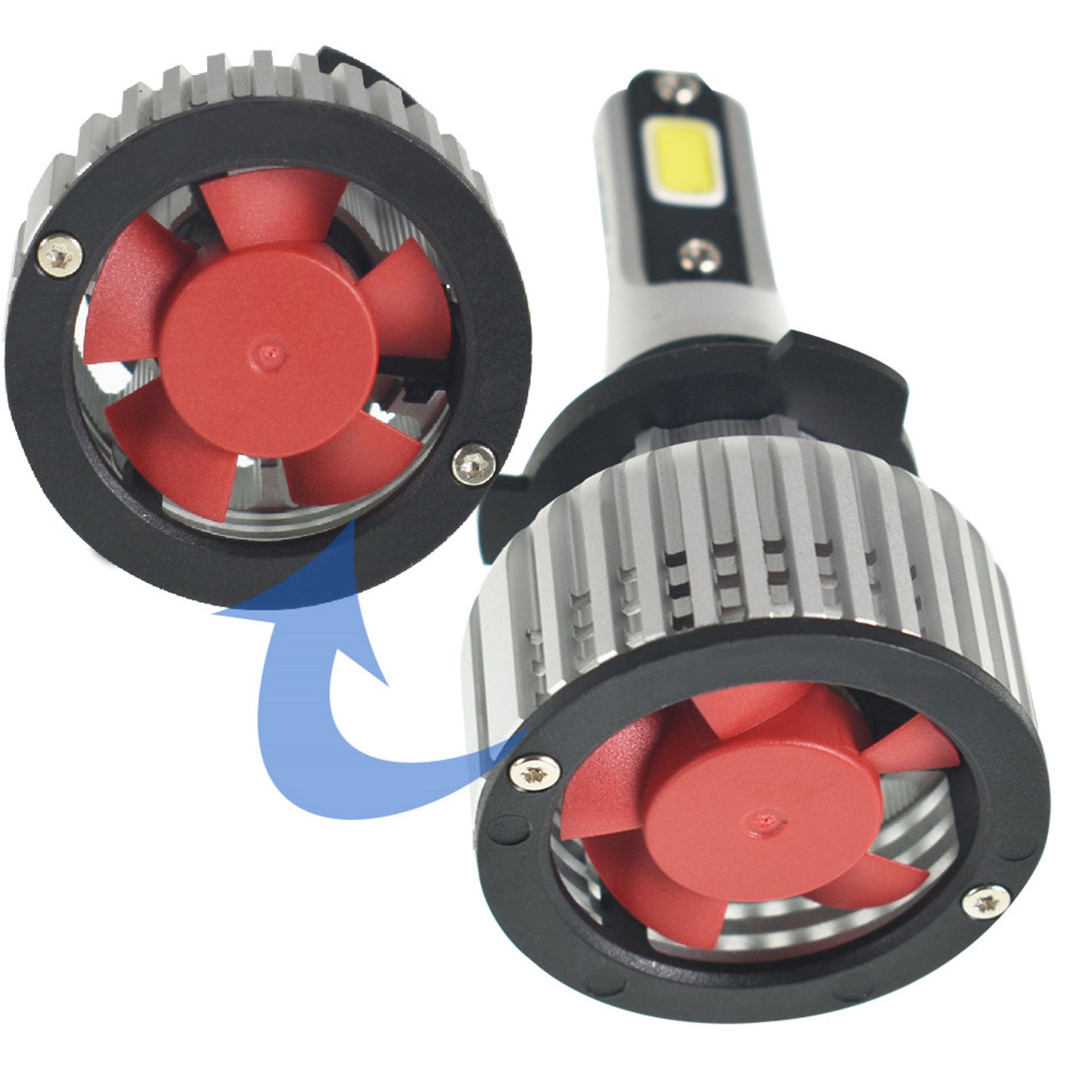 TOPPARTZ 9005/HB3 LED Headlight Bulbs,72W 10000 Lumens Super Bright 6500K Cool White LED Headlights Conversion Kit,Pack of 2