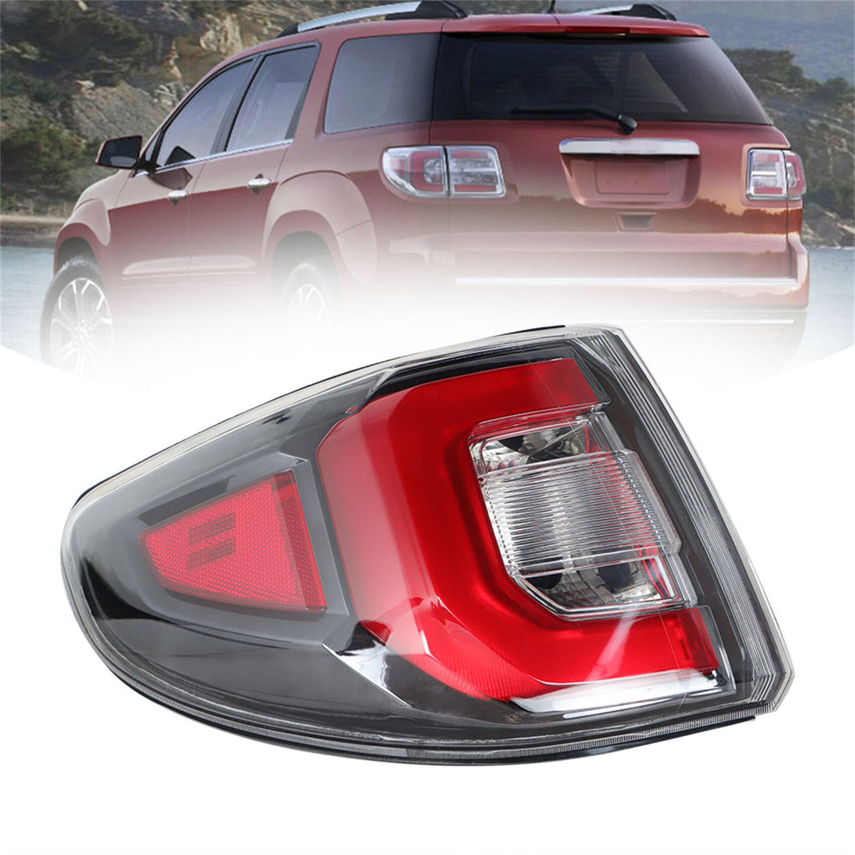 TOPPARTZ Driver Side Outer LED Tail Light Replacement for 2013-2016 GMC Acadia 2017 Acadia Limited