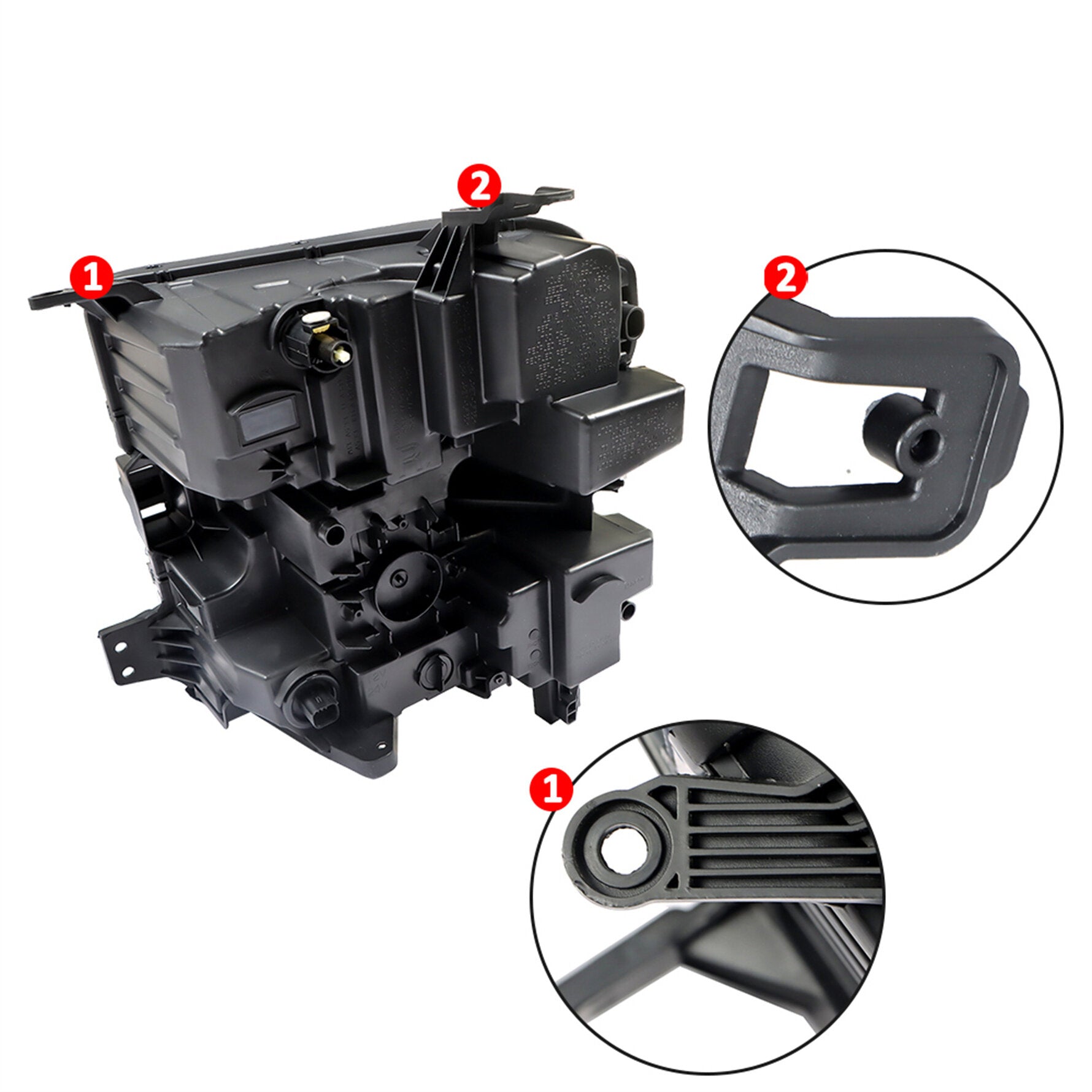 TOPPARTZ LED Headlights Assembly Replacement for 2019 2020 Chevrolet Silverado 1500 Projector Headlamp Passenger Side GM2503497 84621851