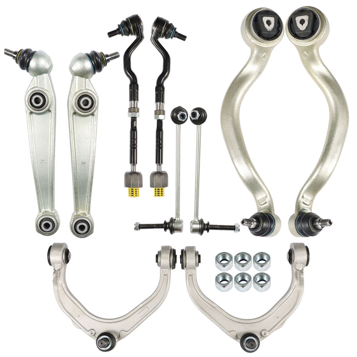 TOPPARTZ Front Control Arms & Ball Joint Sway Link Tie Rod 10pc For 2007-2013 BMW X5 E70