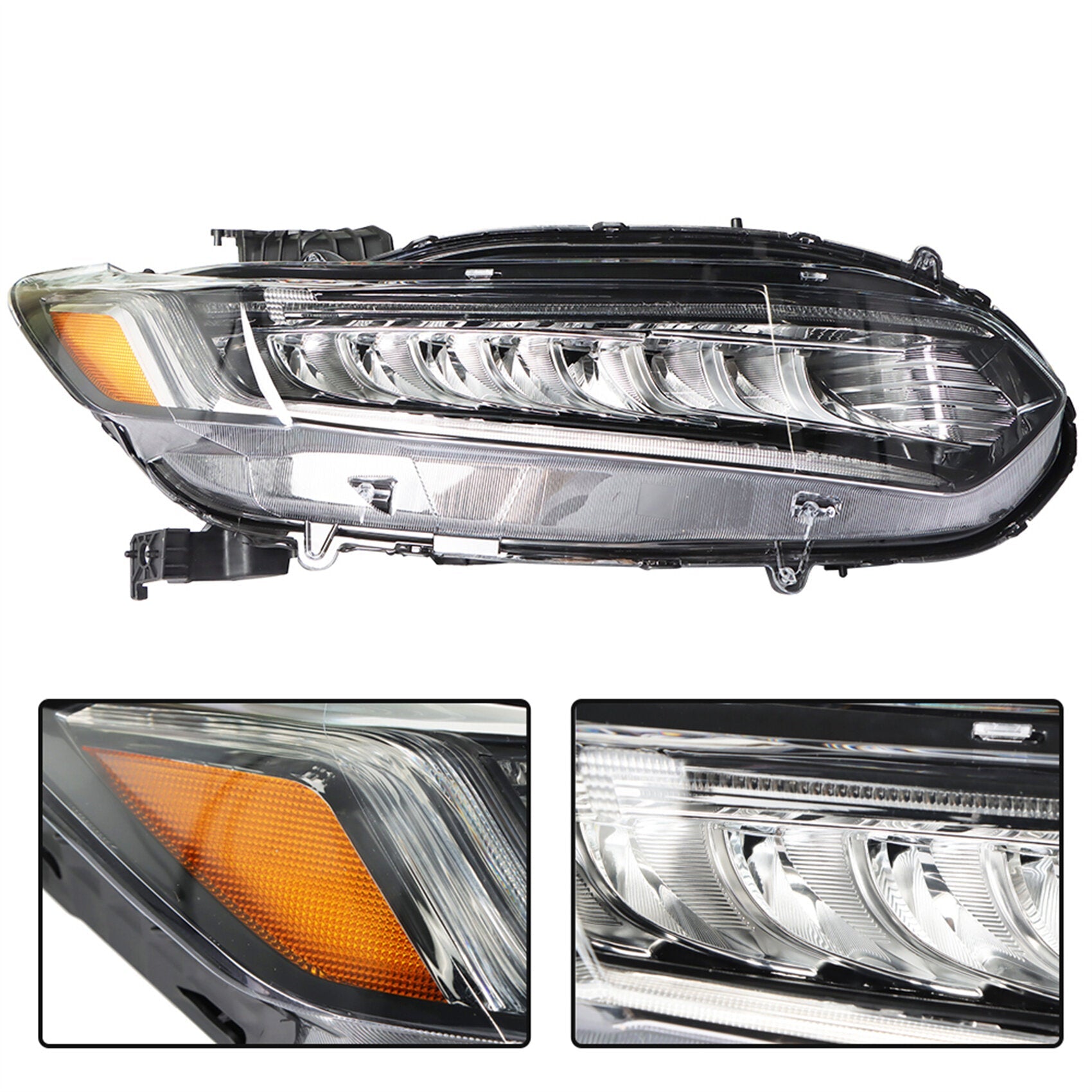 TOPPARTZ Headlight Assembly Replacement for Honda Accord 2018-2021 Full LED Headlight Headlamp RH Set Passenger Side
