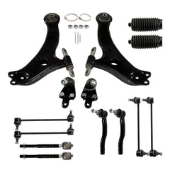 TOPPARTZ Control Arms Tie Rods Sway Bar Suspension Kit For 2007-2011 Toyota Camry