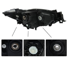 TOPPARTZ Headlight Assembly Replacement for Mazda CX-5 2013-2016 Factory Halogen Models Headlight Headlamp Set Driver Side