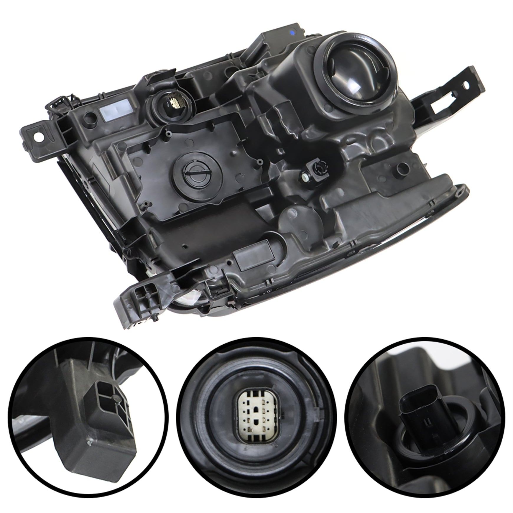 TOPPARTZ Model Headlights LED L&R Side Replacement for 2016-2018 Chevy Silverado 1500 / 2019 Silverado 1500 LD