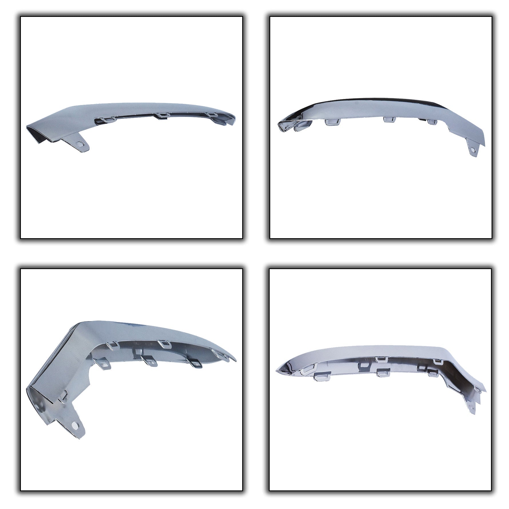 1 PAIR L&R Front Bumper Chrome Trim Molding for Mercedes W212 E350 2014-2016 US