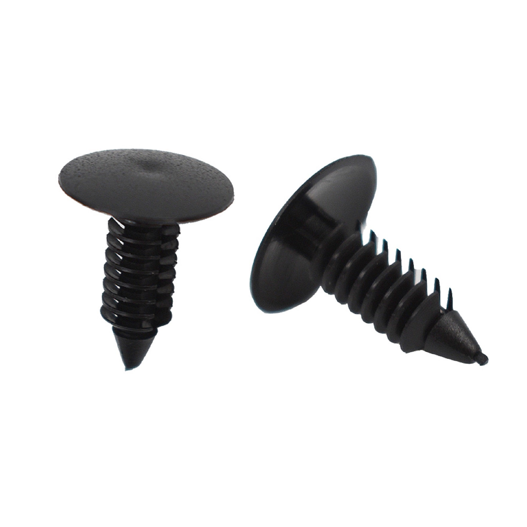 100 Pcs Black Plastic Rivets Fasteners 8mm Dia Hole for Car Auto Bumper Fender