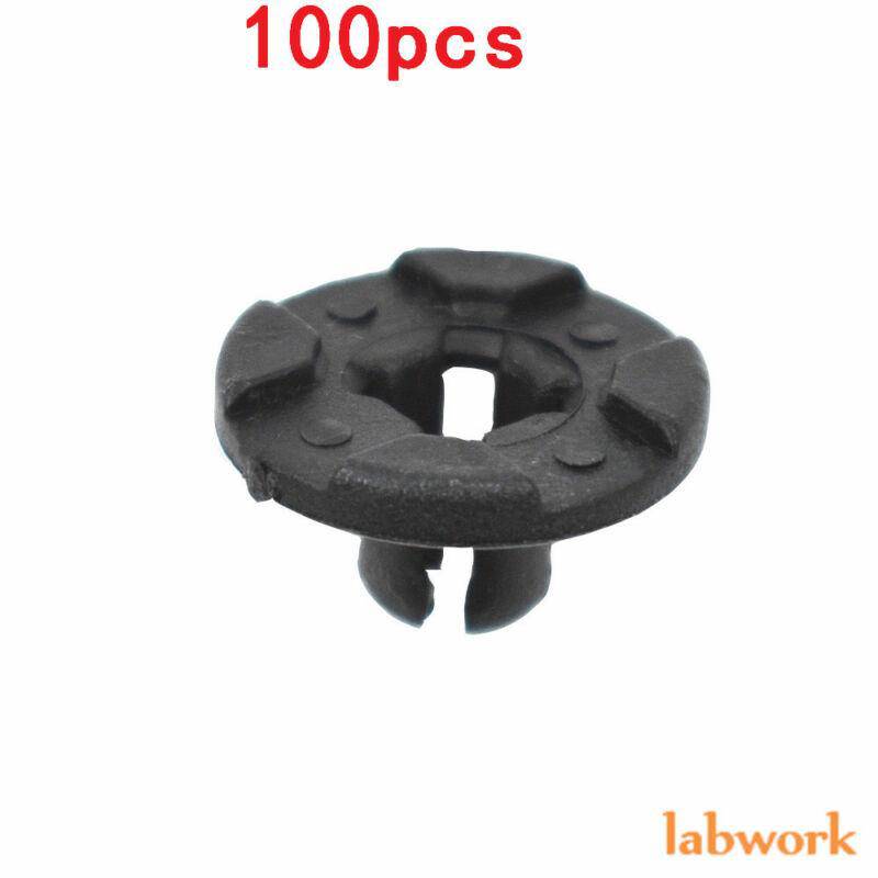 100x Bumper Clips 8mm Plastic Rivet Fastener Mud Flaps Fender Push for NISSAN US