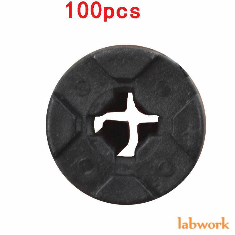 100x Bumper Clips 8mm Plastic Rivet Fastener Mud Flaps Fender Push for NISSAN US