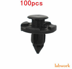 100x Bumper Clips 8mm Plastic Rivet Fastener Mud Flaps Fender Push for NISSAN US