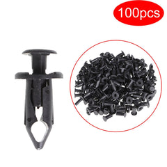 100x Car 8mm Dia Hole Plastic Rivets Fastener Auto Fender Bumper Push Pin Clips