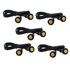 10PCS Amber Yellow 18MM Eagle Eye 9W LED Fog DRL Reverse Backup Light Car Motor