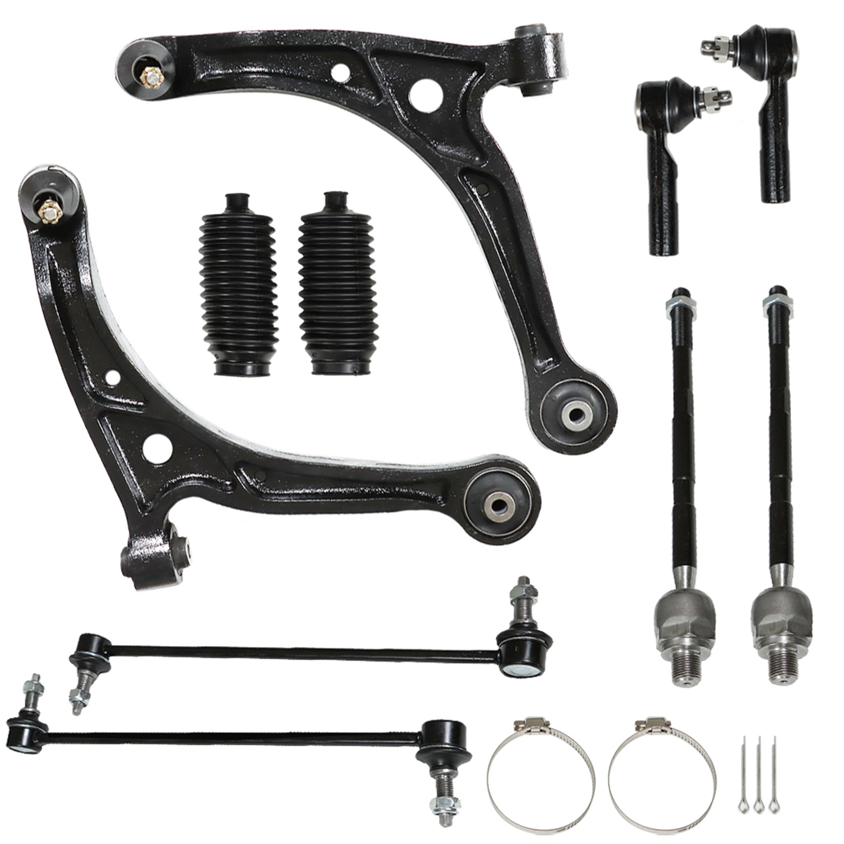 10Pc For 2002-2004 Honda Odyssey Front Lower Control Arm Set & Suspension Kit