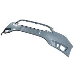 TOPPARTZ Front Bumper Cover Replacement for Focus 2015-2018 Primered with Trailer Hitch Cover 191275298770 without Parking Assist Sensor Holes