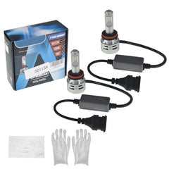 TOPPARTZ 2Pcs H11 H9 H8 LED Headlight Bulbs,60W 10000LM 6500K Cool White Super Bright Auto High Beam/Low Beam LED Headlight Conversion Kit