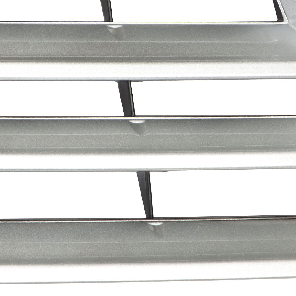 TOPPARTZ Grille Grill Bumper Front Upper For 2011-2013 Toyota Highlander Silver Black