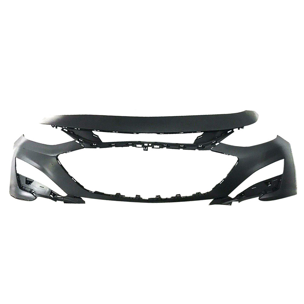 TOPPARTZ Front Bumper Cover Fascia For 2019 2020 2021 Chevy Malibu Plastic