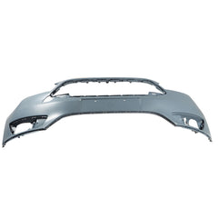 TOPPARTZ Front Bumper Cover Replacement for Focus 2015-2018 Primered with Trailer Hitch Cover 191275298770 without Parking Assist Sensor Holes