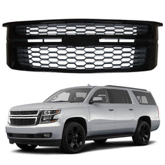 TOPPARTZ Front Upper Grille Assembly For 2015-2020 Chevy Tahoe Suburban LS LT black