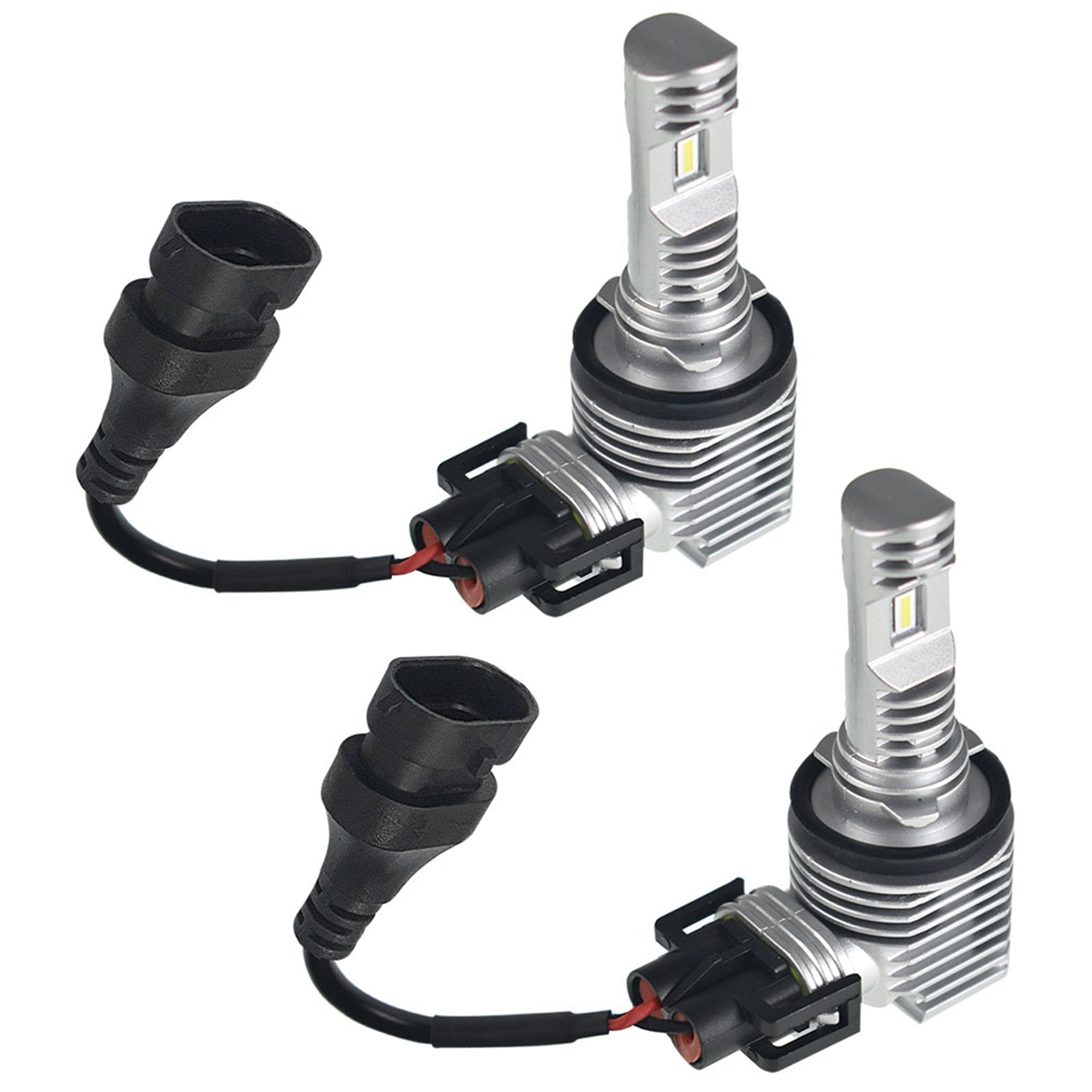 TOPPARTZ H11 H9 H8 LED Fog Light Bulbs,50W 12000LM 6000K White High brightness Headlights Bulbs Conversion Kit,Pack of 2