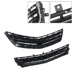 TOPPARTZ Front Grille For 2014-2020 Chevrolet Impala Black Chrome Upper Lower Plastic
