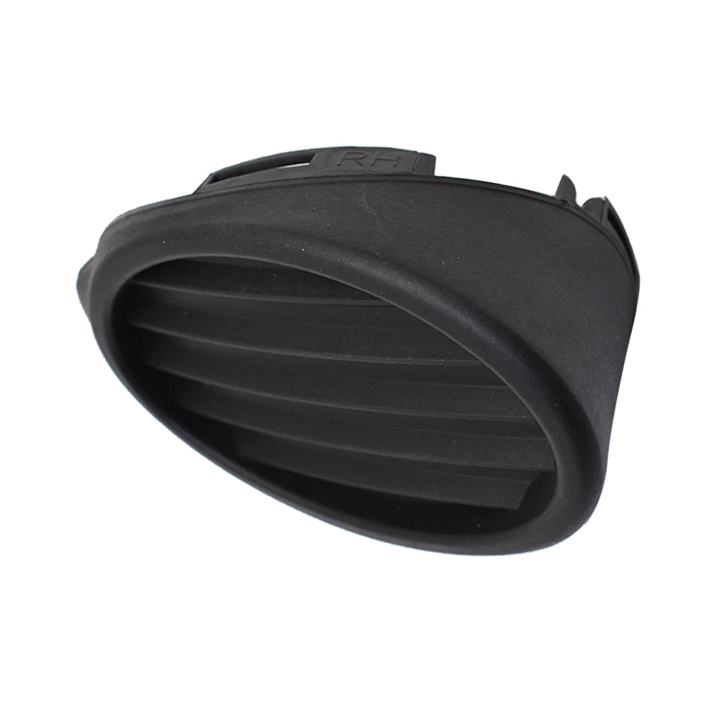 TOPPARTZ Plastic Passenger Side Fog Light Cover Black For 12-14 Ford Focus Front Bumper