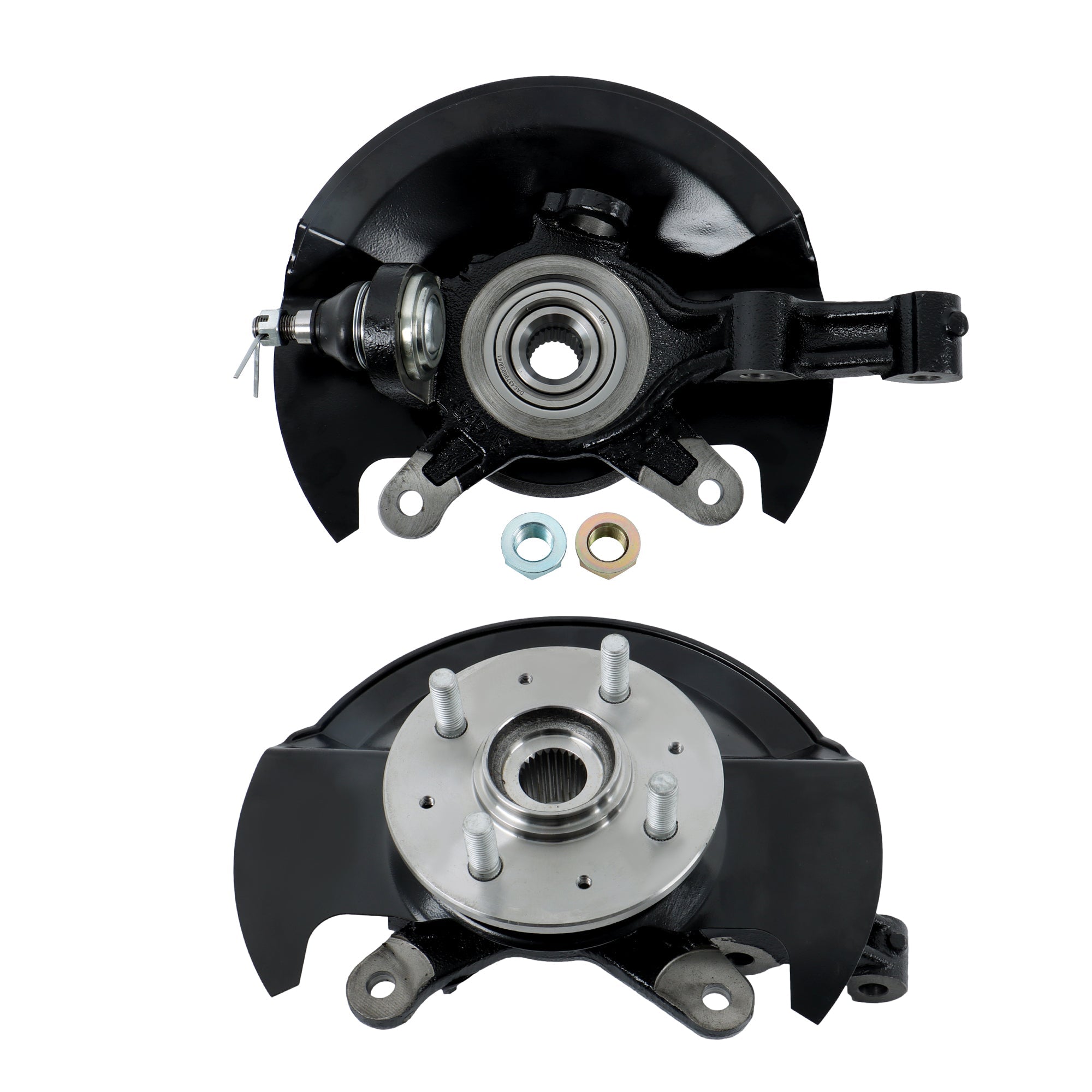 Pair Front Wheel Hub & Bearing Knuckle Assembly For 2003-2005 Honda Civic 1.7L