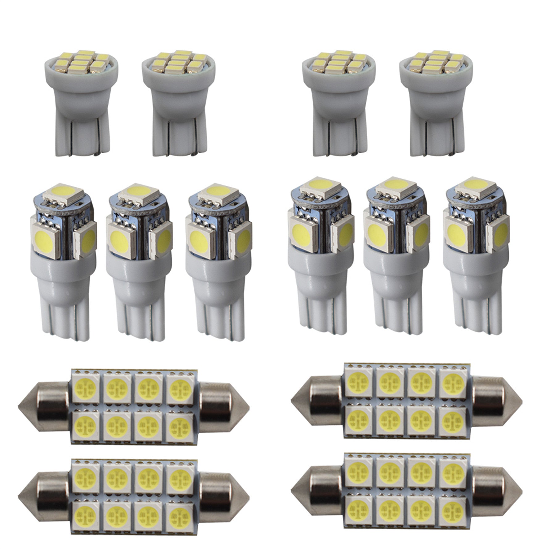 14x White LED light interior package kit For 1999-2016 Ford F250 F350 Super Duty