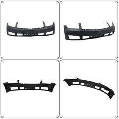 TOPPARTZ Front Upper Bumper Cover Replacement for Tahoe Suburban 2015-2020 without Parking Sensor Hole GM1000973C