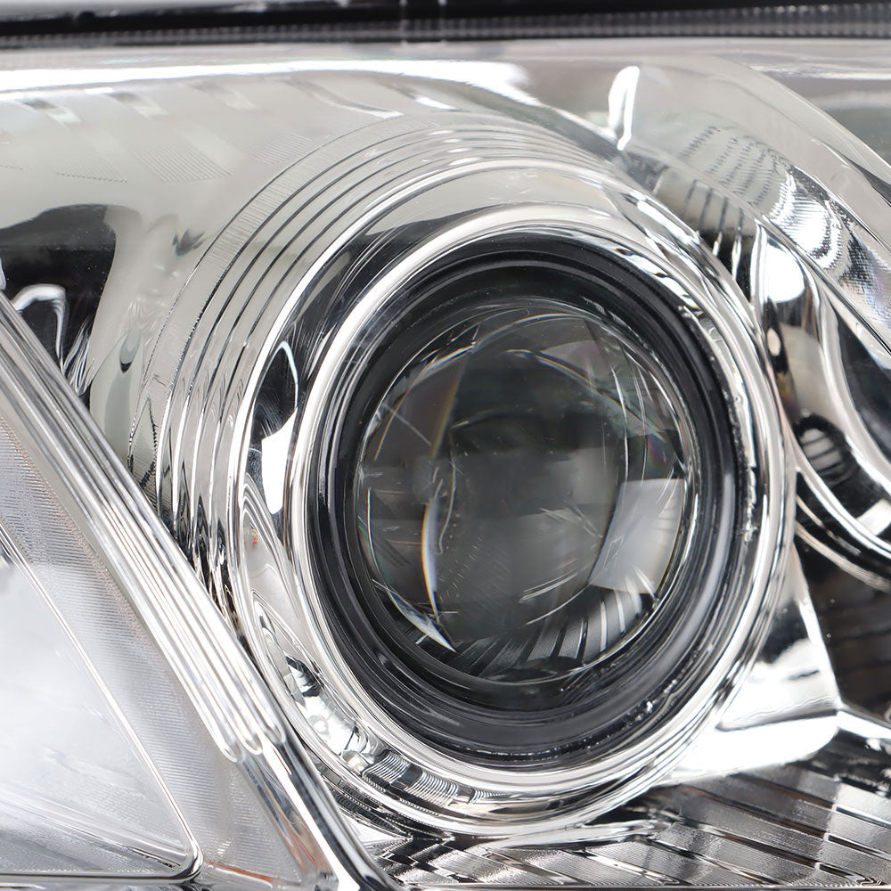 TOPPARTZ Pair Headlights Headlamps For 2007-2009 Toyota Camry Projector Chrome