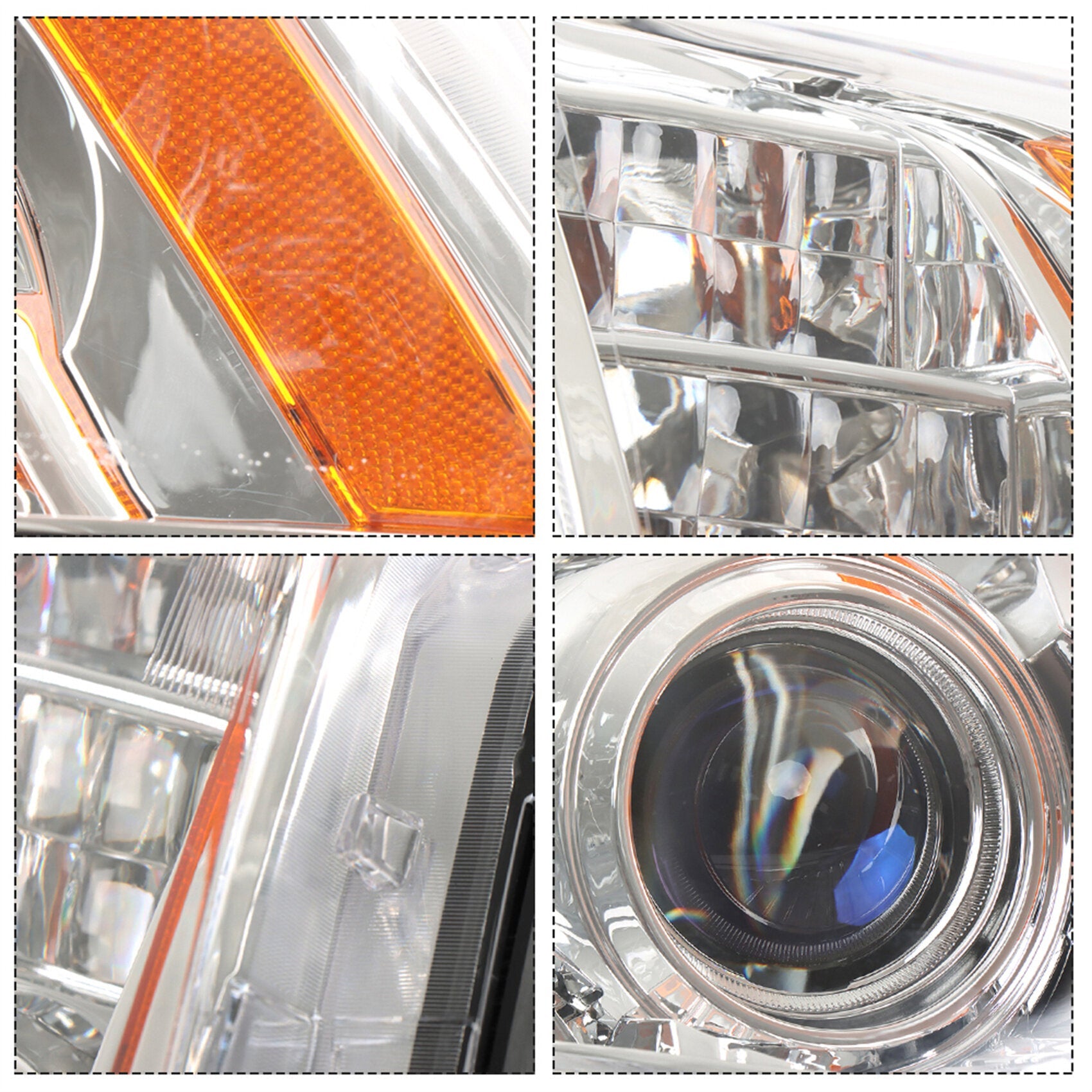 TOPPARTZ Headlight Assembly Replacement for Cadillac CTS HID/Xenon LED DRL 2008-2014 Headlight Set Passenger Side