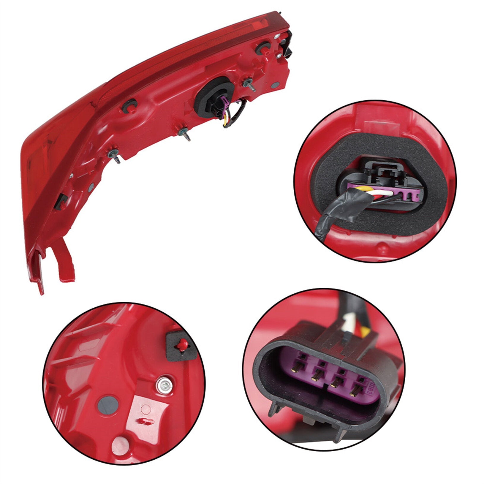 TOPPARTZ Driver Side LED Tail Light Replacement for 2013-2018 Cadillac ATS Sedan Rear Tail Light Brake Lamp Assembly LH Left Side 84081571 GM2800260