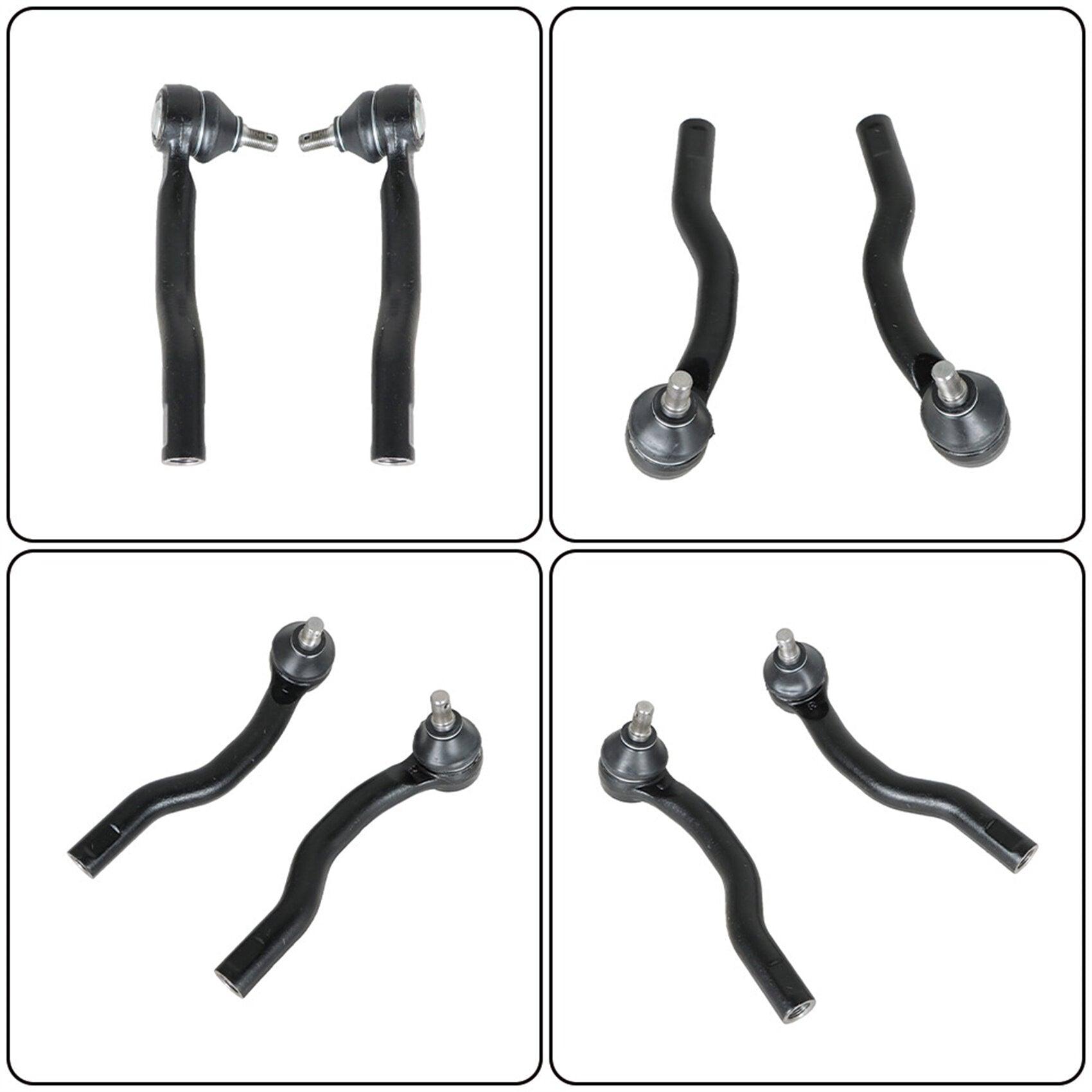 TOPPARTZ 8Pcs Front Sway Bar Link Tie Rod Kit Replacement for 2007-2014 Ford Edge Lincoln MKX