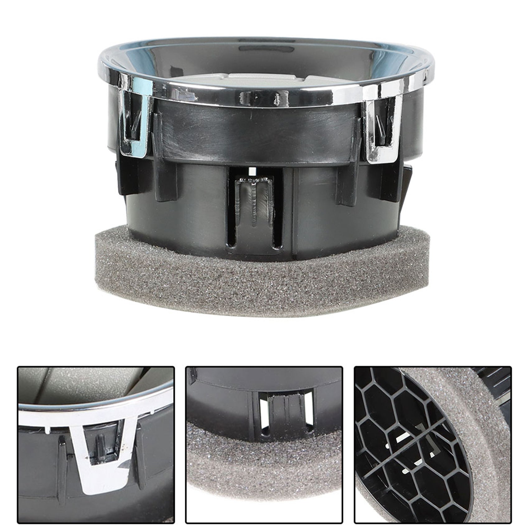 TOPPARTZ Front Interior Dashboard Louvre Chrome AC Heater Air Vent For Ford F-150 F150 2009-2014