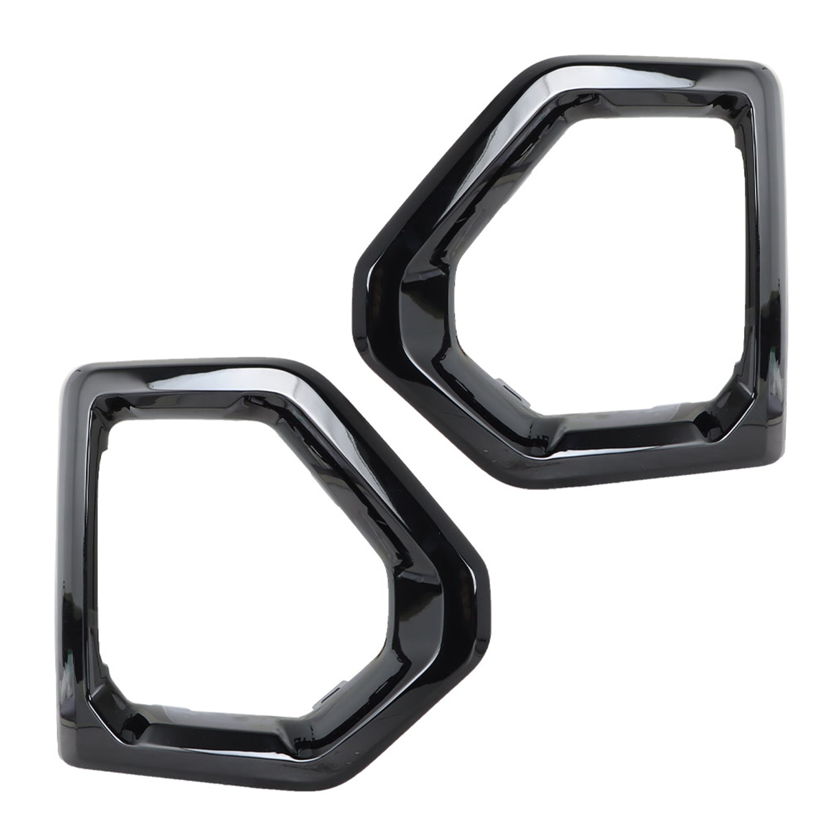 TOPPARTZ Front Bumper Fog Light Outer Bezel Cover Black Replacement for 2019-2021 GMC Sierra Denali SLT AT4 Driver & Passenger Side