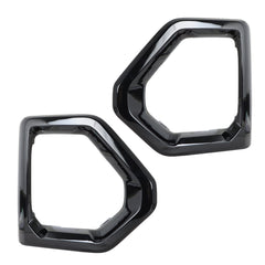 TOPPARTZ Front Bumper Fog Light Outer Bezel Cover Black Replacement for 2019-2021 GMC Sierra Denali SLT AT4 Driver & Passenger Side