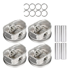 TOPPARTZ 4 Set Pistons Rings Kit 12578324 12578326 Replacement for Buick Chevy GMC Pontiac Saturn 2.4L