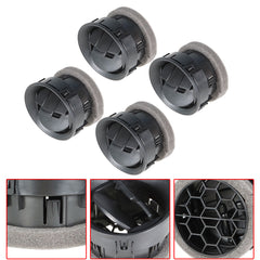 TOPPARTZ 4 Dashboard Louvers AC Heater Air Vent Louvre Interior Black For Ford F150 09-14
