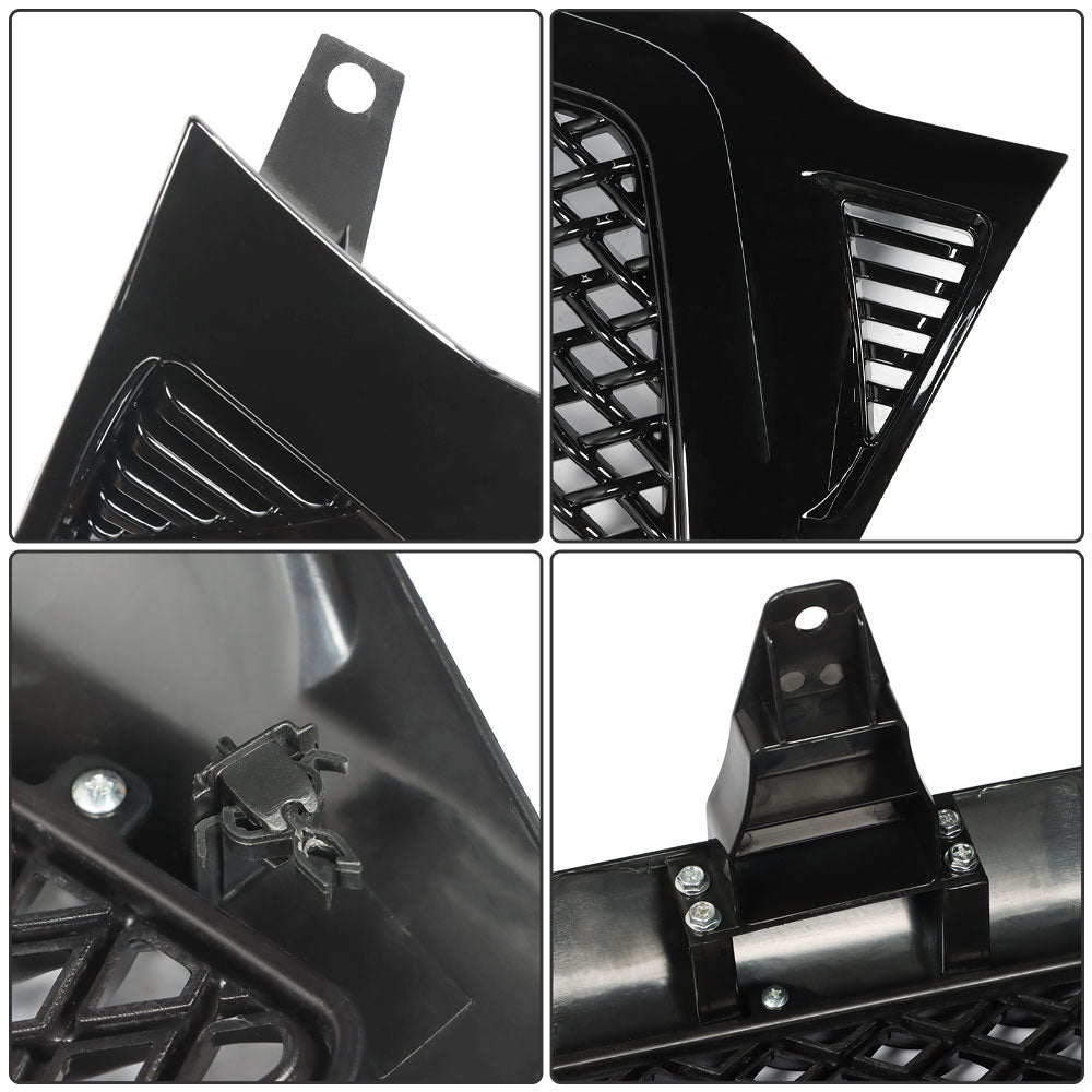 Front Upper Bumper Grille Grill Black Replacement For 2005-2011 Toyota Tacoma
