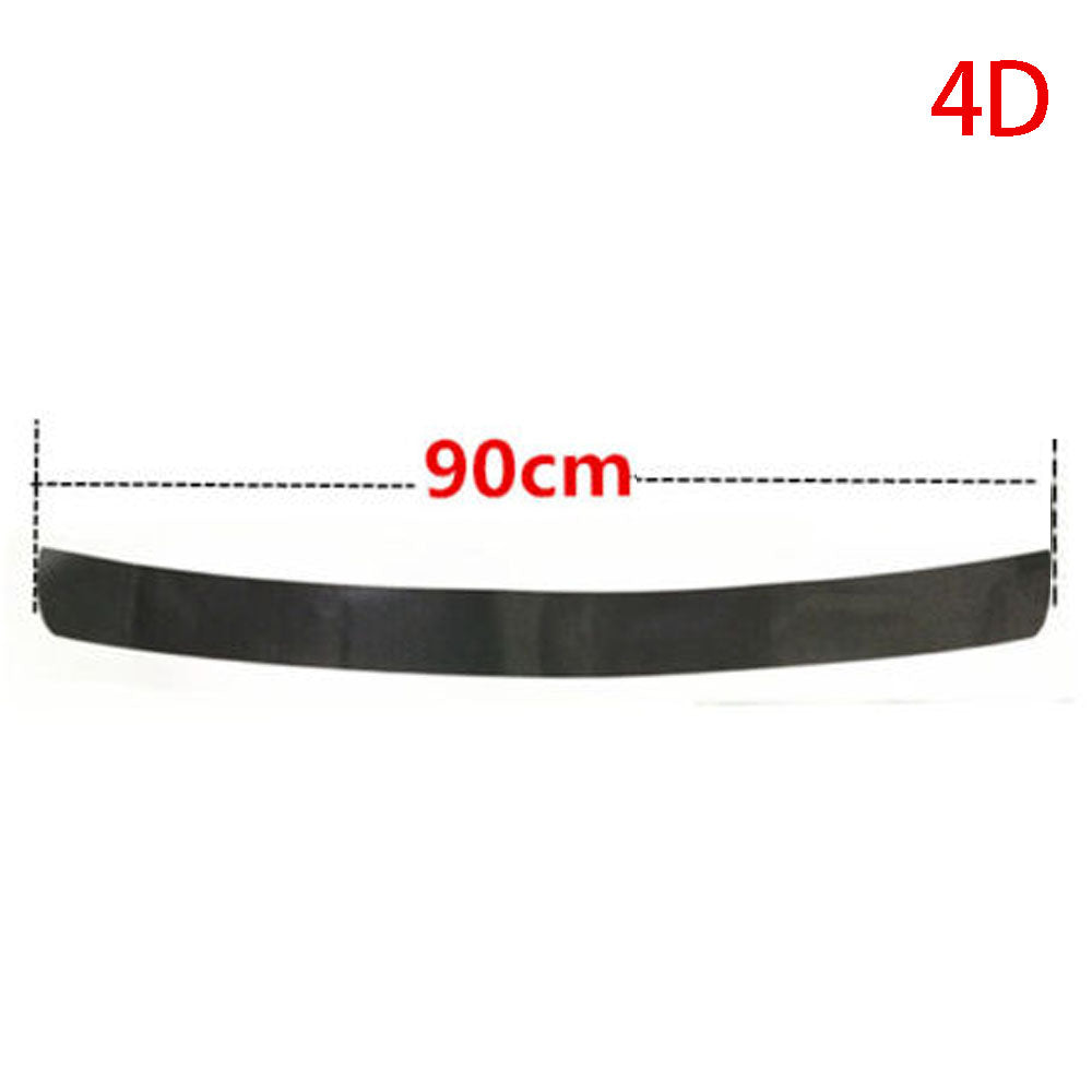 1X Accessories Carbon Fiber Car Rear Guard Bumper 4D Sticker Panel Protector New